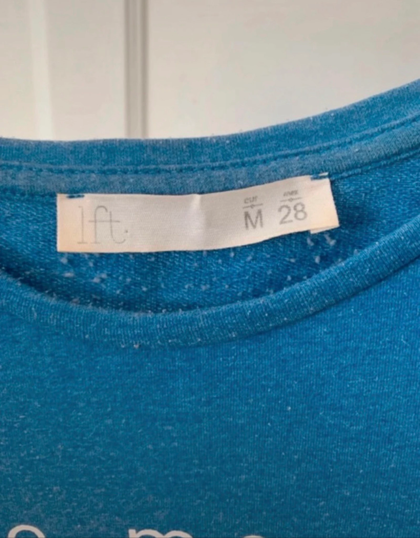 3/4 sleeve blue/white women's sweatshirt - Size M Lefties – photo 3